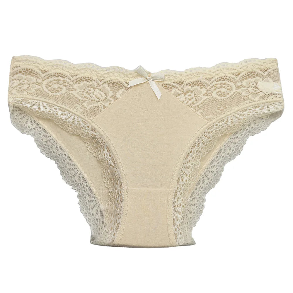 Cotton Briefs Lady 5 PCS/SET Lace Panty Underpants Seamless Panties For Women Lingerie.