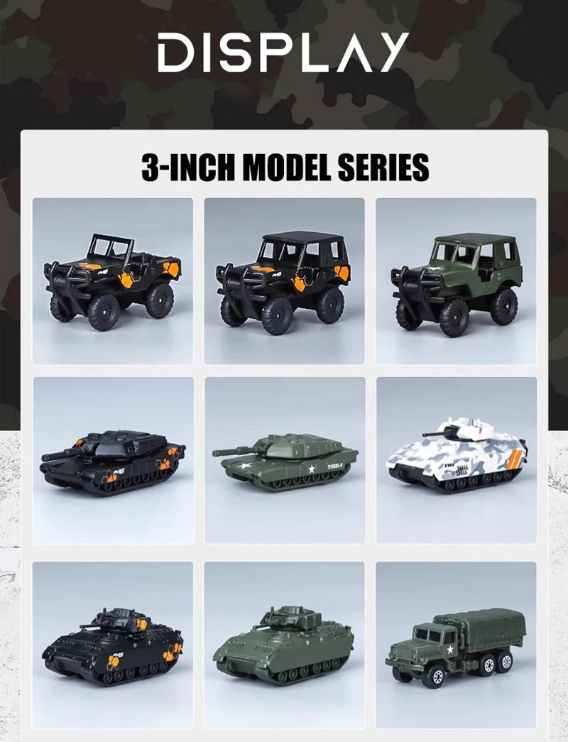 Maisto 3-inch military series model Tank armored vehicle classic static car alloy die-casting car model collection gift toy.