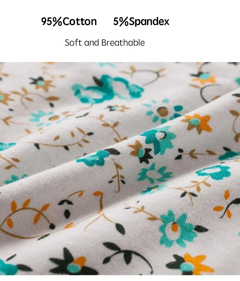 3pcs girl 's Pure Cotton Menstrual Leak-Proof Breathable Briefs Three Layers teenager Physiological Student Mid Waist Pantie.