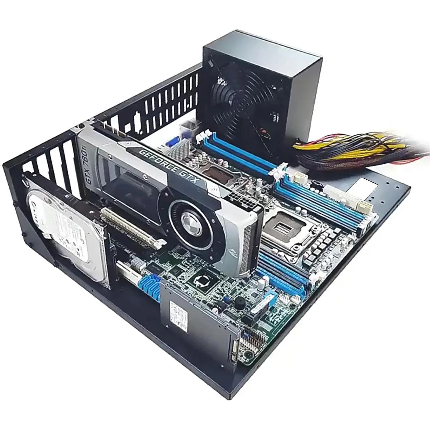 Open Air Computer PC Case, Test Bench Chassis ATX Open Mining Frame Computer Case, DIY PC Case Rack for ATX MATX ITX Motherboard.