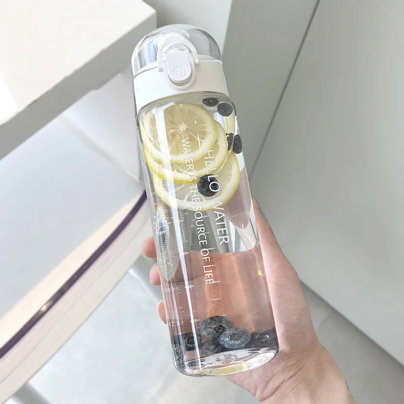 1pc-Summer Sports Water Cup, Large Capacity Portable Plastic Cup, High Temperature Resistant Simple Anti-fall Water Bottle.