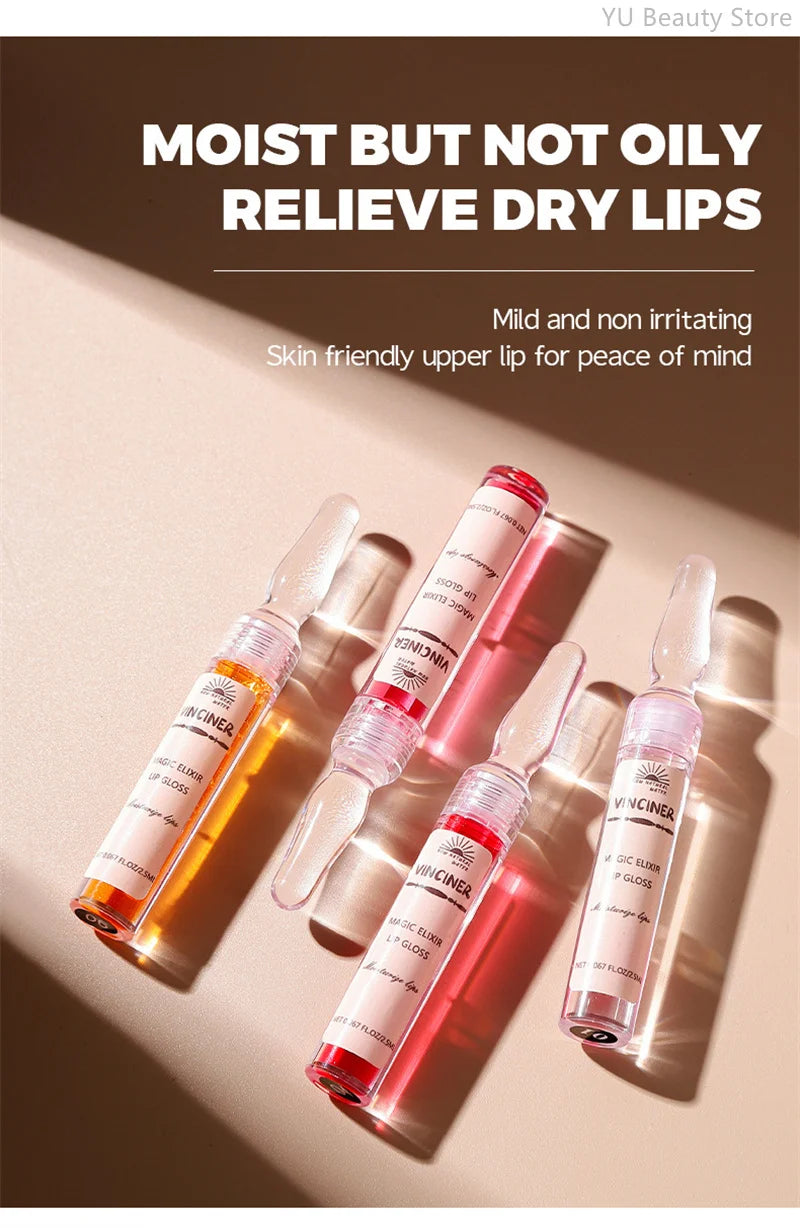 6 Colors Lip Plumping Gloss Instant Lip Plumper Extreme Volume Serum Oil Moisturizing Sexy Plump Lips Korean Makeup Products.