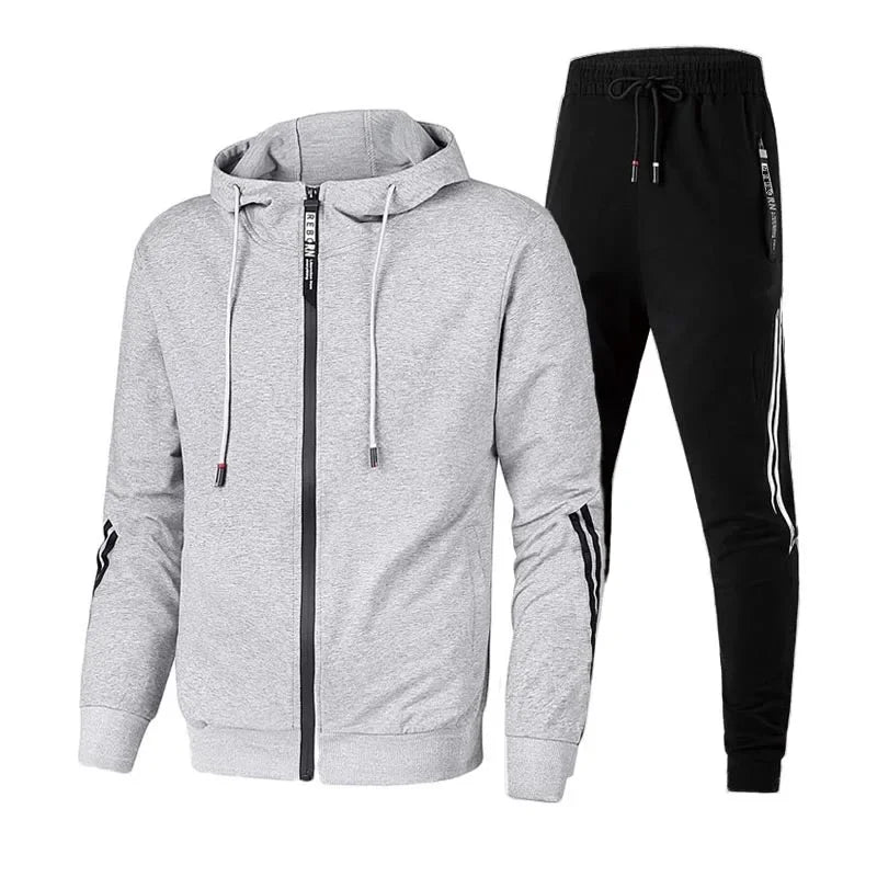 Men's Set Pullover Sweatshirt Hoodies Sweatsuit Long Sleeve High Quality Sports Suit 2024 Outdoors Daily Fashion Casual Clothing.