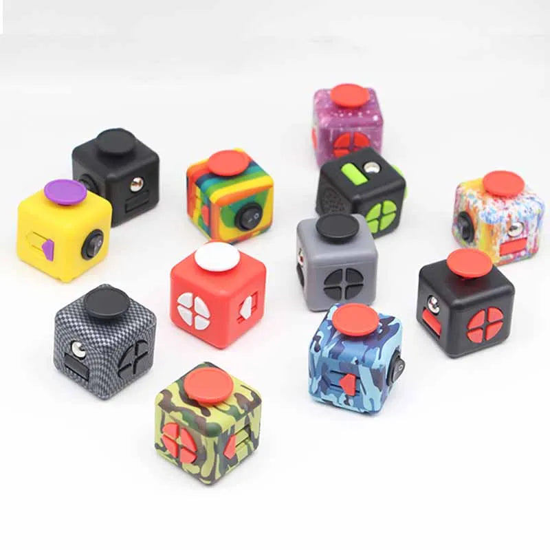 Solid Color Fidget Decompression Dice for Release Stress Autism Anxiety Relieve Adult Kids Stress Relief Anti-Stress Fingertip.