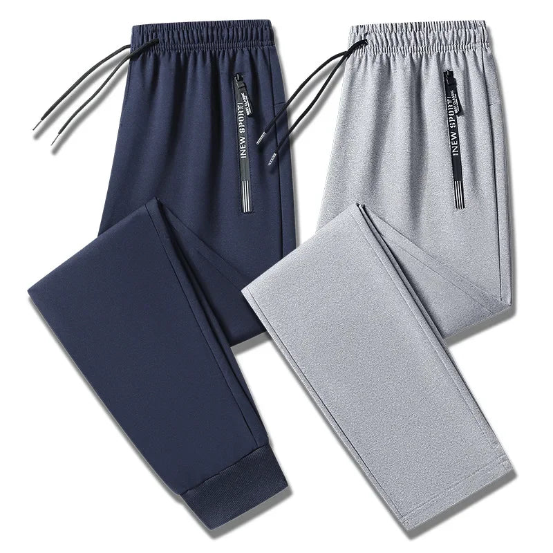 Men's Plus Size M-8XL Casual Loose Sports Pants Straight Leg Harlan Long Trousers Spring Autumn Long Pants Male Clothing 145KG.