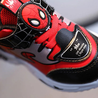 2024 New Arrival Disney Children Casual Shoes Fashion Cartoon Spiderman Boys Sneakers Kids Outdoor Shoes Sport Shoes for 1-6Y.