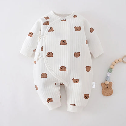 Jungen Mädchen Body Neugeborenen Winter Onesie Kleidung Baumwolle Kleinkind Hause Tragen 0-6M Verdickte Frühling und Herbst Kleidung.