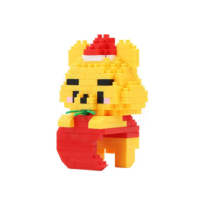 Stitch Disney Princess Elsa LinaBell Building Blocks Mickey Mouse Duck Mini Action Figures Blocks Assemble Toys Brick Kids Gifts.