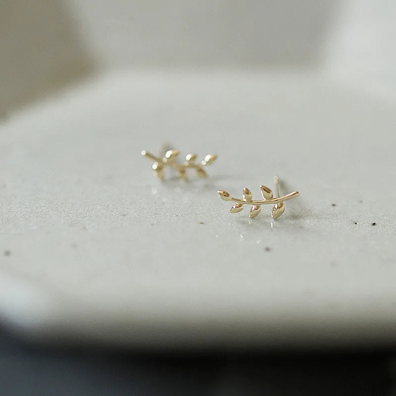 silver-plate Gold Color Mini Small Butterfly Heart Stud Earring For Women Cartilage Helix Tragus Ear Piercing Jewelry Gift