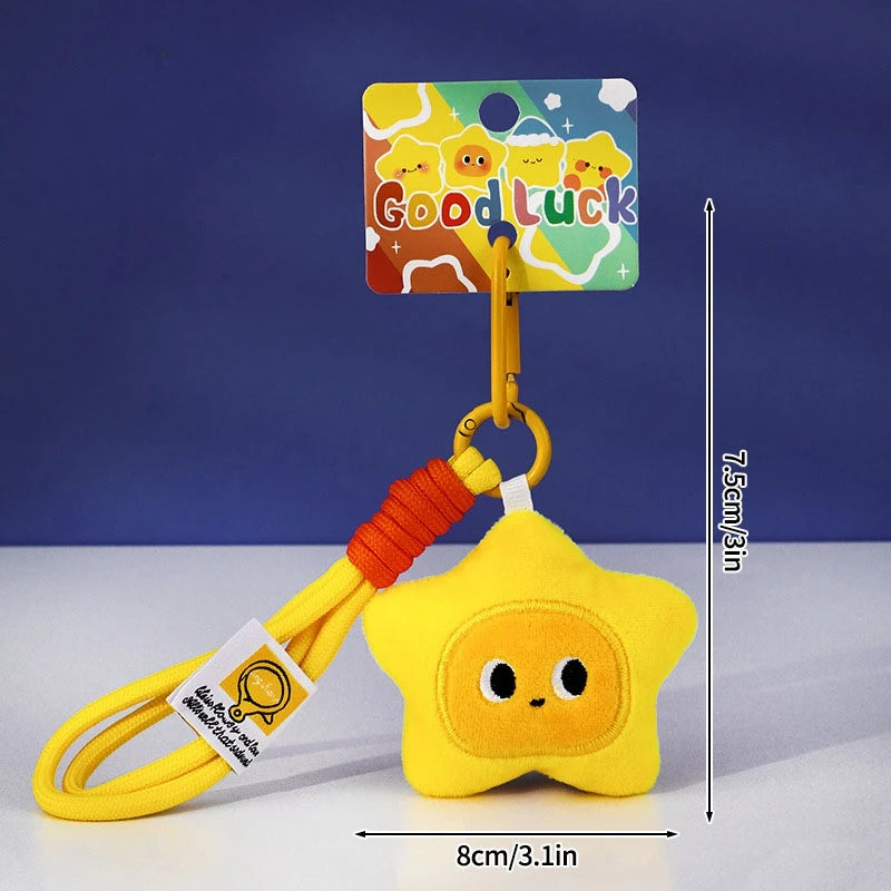 Stern-Schlüsselanhänger für Taschen, Partygeschenke, Geschenke, Cartoon-Stern-Schlüsselanhänger, Zubehör, Weihnachtsdekoration, 2025, Neujahrsgeschenke.