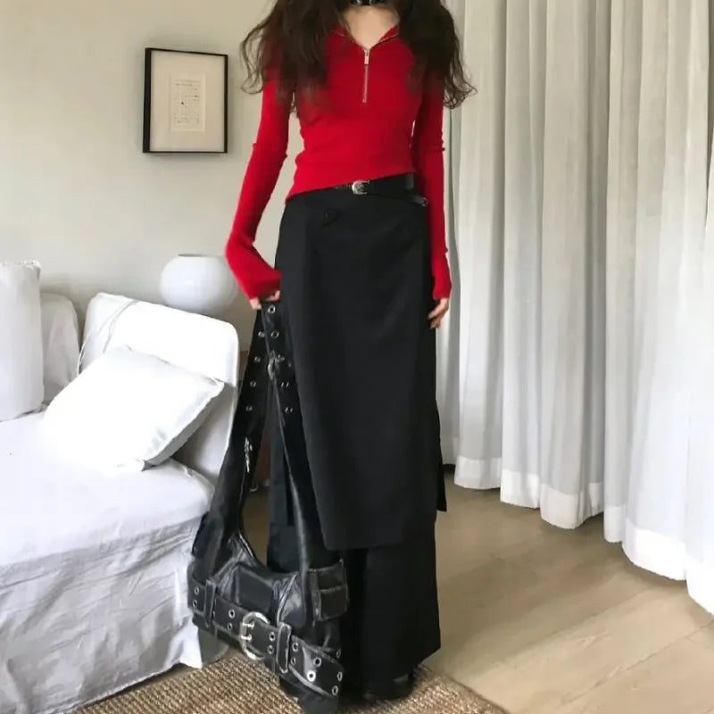 Belt buckle Women Luxury Designer Handbag And Purses PU Rivet Multiple Pockets Y2K Large Capacity Shoulder bags big totes.