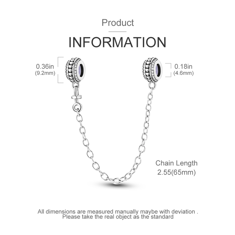 Silver Clasp 925 Sterling Silver CZ pave Clip Charms Daisy Beads Stopper Safety Chain fit Original Bangle Bracelet Jewelry Clip