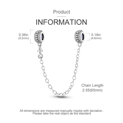 Silver Clasp 925 Sterling Silver CZ pave Clip Charms Daisy Beads Stopper Safety Chain fit Original Bangle Bracelet Jewelry Clip