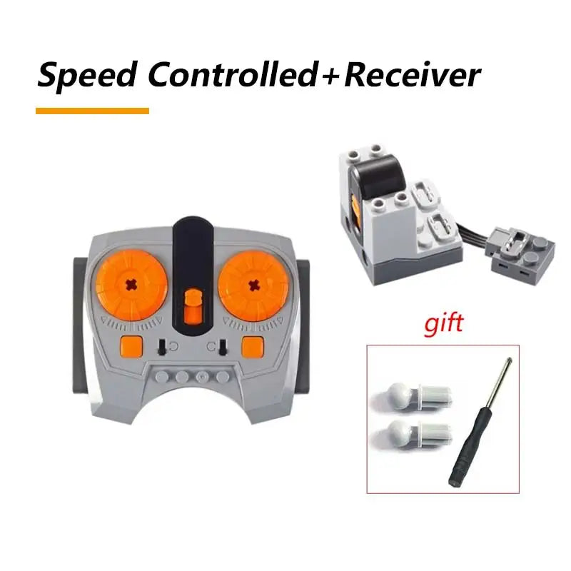 Technical Motor Battery Box Power Functions Parts IR Speed Servo Light Receiver PF APP Remote Control Car Building Blocks Bricks.