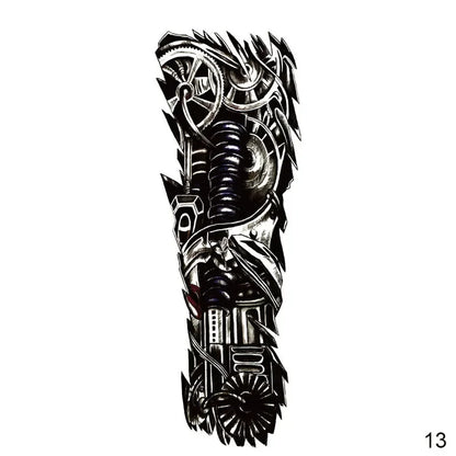 16 Designs Full Arm Temporary Tattoo Sleeve Waterproof Tattoos For Cool Men Women Tattoos Stickers On The Body Art #272596