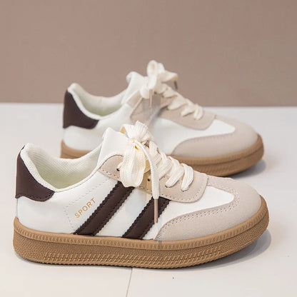 Autumn Girls Causal Shoes New Pu Leather Outdoor Sports Non-slip Childrens Boy Sneakers Luxury Soft Kids Sports Shoes Size 26-37.