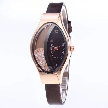 Fashion Women Watch Luxury Brand Ladies Clock Watches Pu Leather Wristwatch Women Watch Gift Montre Femme Relogios Feminino.