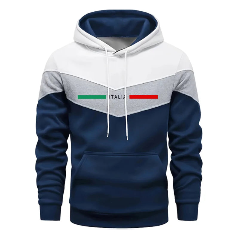 Autumn Winter Men Sporty Jogger Set Hoodies Sweatshirt Casual Urban Fashion Tracksuit Hooded Sweatpants Italy Printed Outfits.