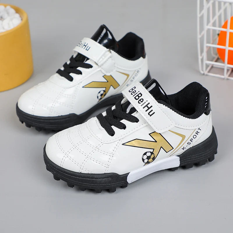 Soccer Cleats for Kids 2024 New Children Football Cleats Fashion Firm Ground Soccer Shoes.