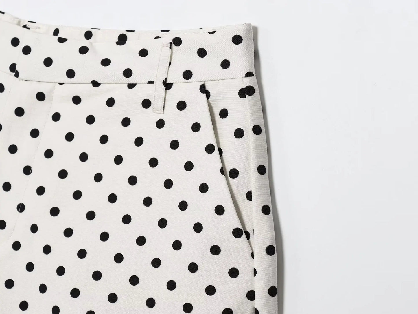 TRAFZA Herbst Polka Dot Gedruckt Jacke Für Frauen Lange Ärmel Rollkragen Zipper Mit Taschen Kordelzug Lose Vintage Mäntel