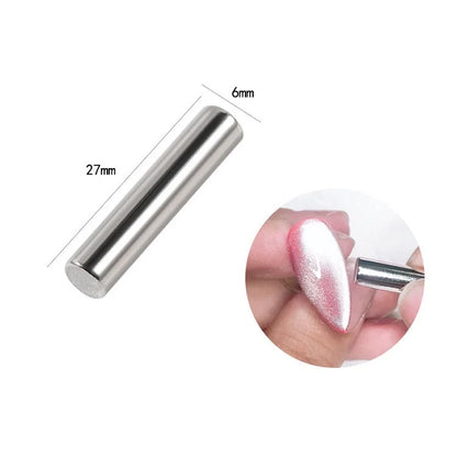 Cat Eye Magnet for Nails Double-Headed Nail Magnet Tool Set Strong Nail Art Magnet Stick 3D Line Strip Effect Manicure Design.