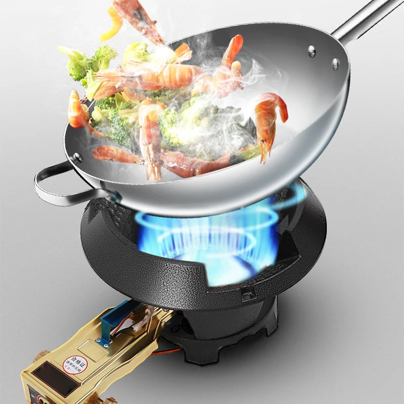 8#/10# Commercial High-pressure Gas Stove Single-hole High-pressure Liquefied Gas Stove for Hotel Restaurants.