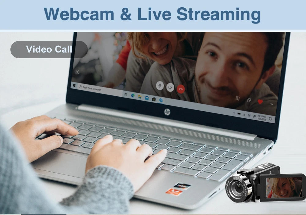 Ouelife 4K Digital Photography Camera 42 Megapixels HD Digital Camera 18X Digital Zoom 3.0'' screen Portable Video Recorder.