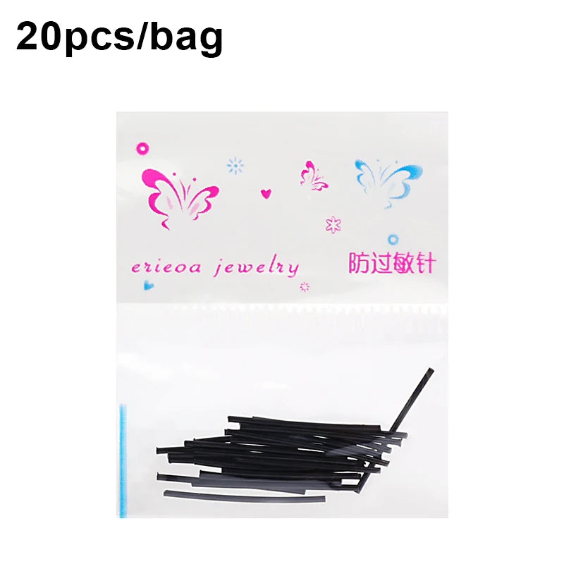 Invisible Plastic Soft Stud Earrings Hypoallergenic Simple Transparent Earring Piercing Retainer Ear Studs Pins Jewelry