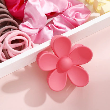 57 Pcs Dopamine Fashion Colorful Hair Accessories Set for Women Hair Circles Flower Shaped Grip Daily Wear Party Gift 2025.