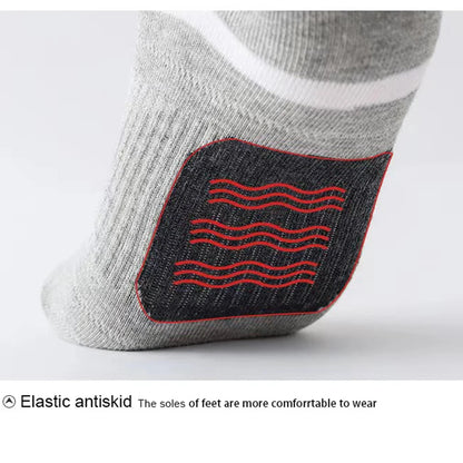 5 Pairs High Quality Socks Men Summer Outdoor Casual Cotton Socks Short Breathable Black Ankle Socks Run Sports Socks Size 38-45.