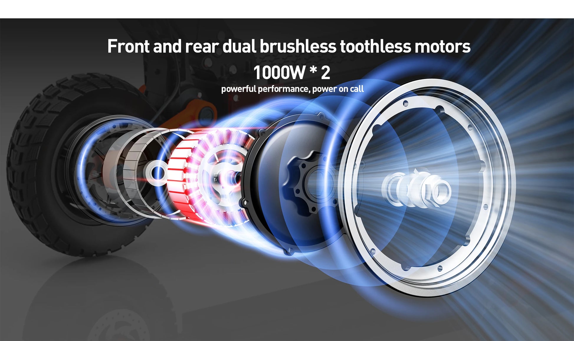 JOYOR S10-S-Z Electric Scooter 60V 18Ah Dual Motor 2000W 10 Inch Tire Adult Escooter 65km/h Max Speed 70-85km Range Black.