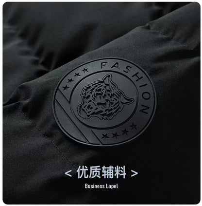 2025UFC new thick jacket, warm cotton-padded jacket, winter casual sports down jacket, stand-up collar windproof jacket.