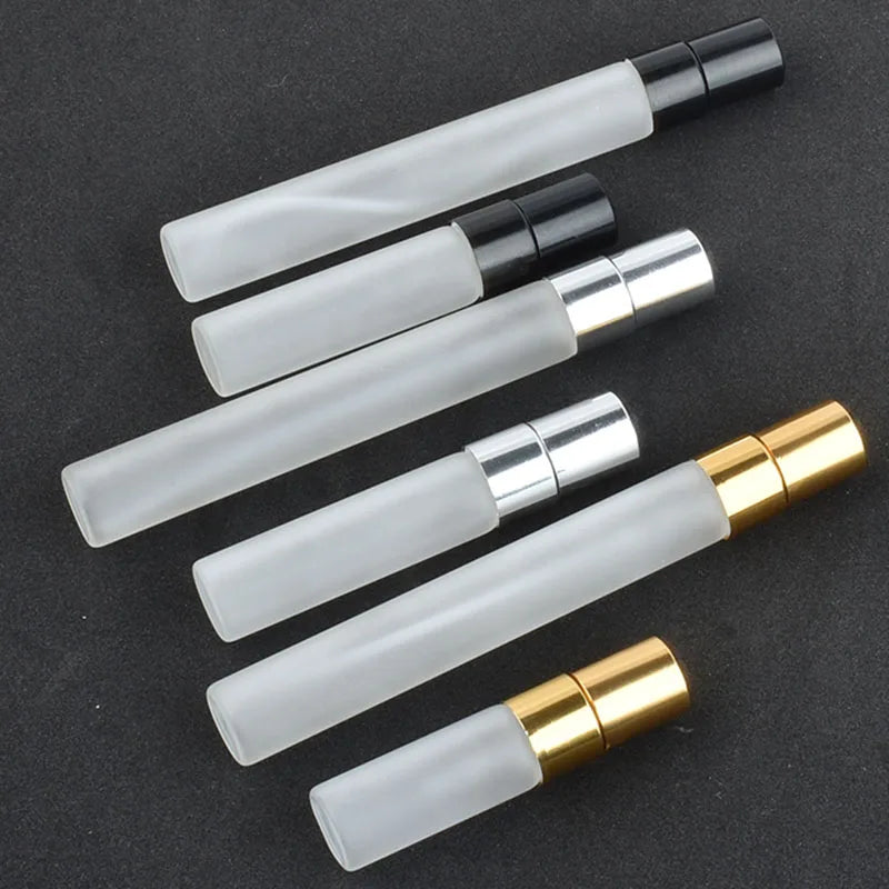 20PCS/LOT 3ML 5ML 10ML Mini Portable Colorful Glass Perfume Bottle With Aluminum Atomizer Empty Cosmetic Containers For Travel.