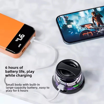 G200 Magnetic Portable Bluetooth 5.3 Speaker Mini Sound Box Multifunctional LED Color Light Stereo Soundbar Wireless Loudspeaker