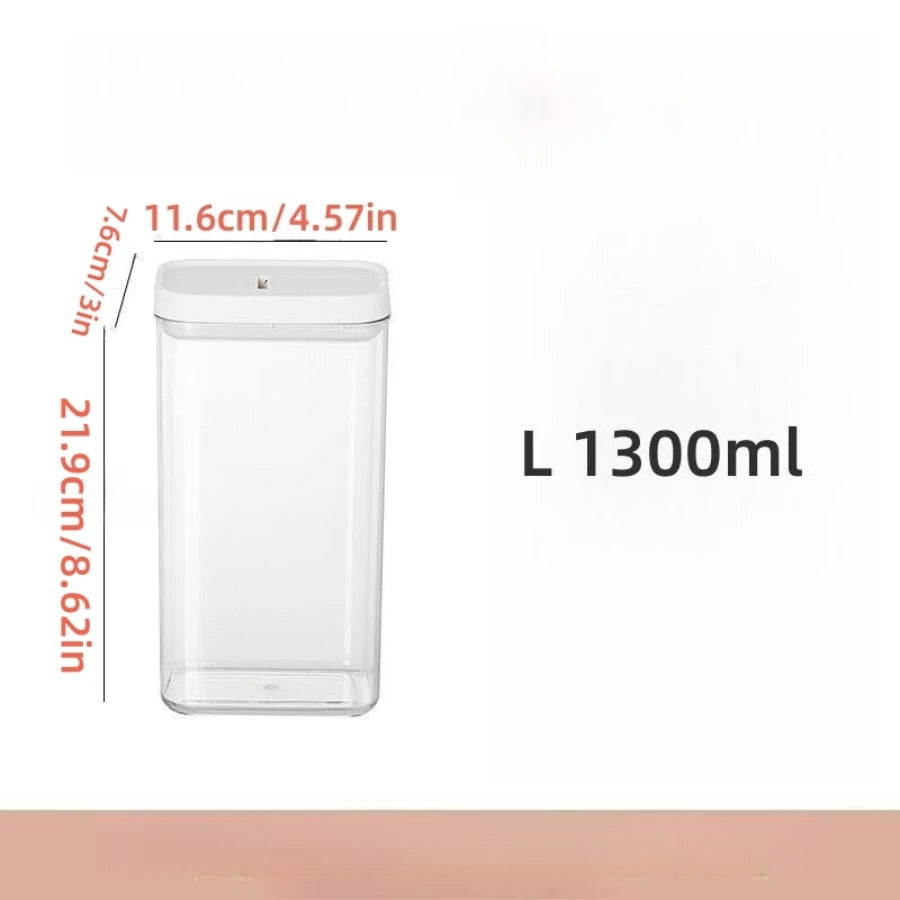 1PC Sealed Food Storage Box with Lid, Multiple Sizes Food Storage Organiser for Dry Food Cereal Storage.