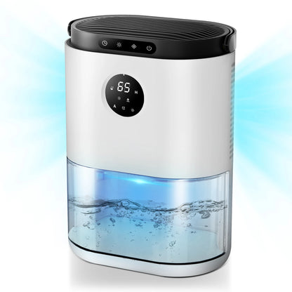 2300ML Dehumidifier Touching Control Home Appliances, Auto Defrost, Ultra Quiet Sleep Timing for Large Room Bathroom Garage RV.