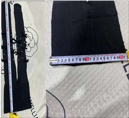 Sweet Pure Desire Butterfly Knot Stockings Pearl Pantyhose Women's Ultra Thin Any Cut Anti Snag Long Tube Socks.