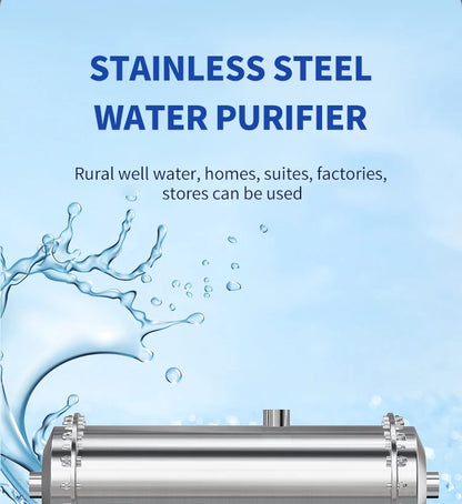 DIVEDEER Under-sink Water Purifier Central Whole-house High-flow Yellow Mud Water Tap Water Pipeline Filter Water Purifier.