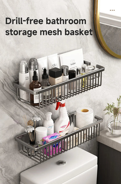 Bad Zubehör Regal Organizer Dusche Küche Lagerung Rack Wand Raum Aluminium Wc Shampoo Halter Regale 25CM