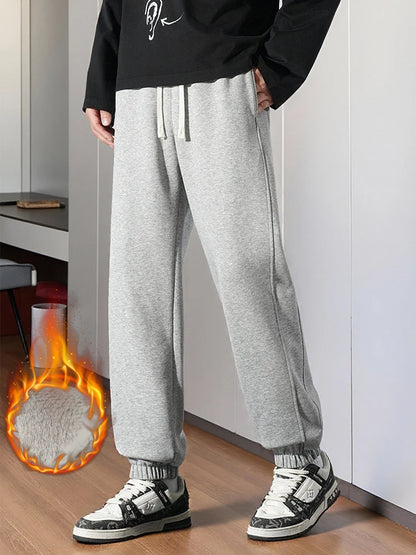 Winter Warm Jogger Pants Men/Women Unisex Style Home Basic Sweatpants Fleece Lined Thermal Sport Pants.