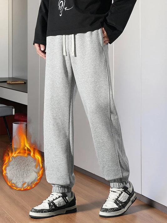 Winter Warm Jogger Pants Men/Women Unisex Style Home Basic Sweatpants Fleece Lined Thermal Sport Pants.