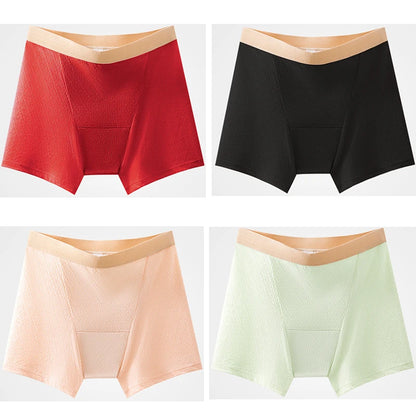 4pcs Women's Safety Pants Physiological Underwear High Waist Shorts Panties For Women Plus Size No Trace Leggings Safety Panty