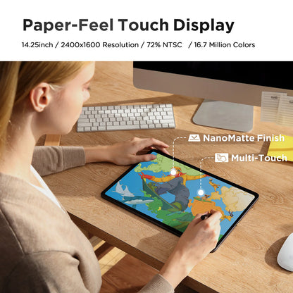 UGEE UT3 Fun Drawing Pad 14.25 inch 2400*1600 Resolution Android 14 System 60HZ Large Graphics Tablet Monitor 8GB+256GB.