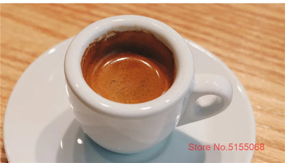 Nuova Point Classic Esp Espresso Cup And Saucer Set Professional Competitive Level Thicken Bone China Coffee Mugs And Plate Set.