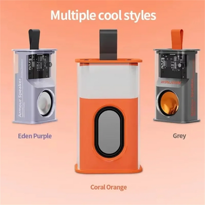 Bluetooth Speaker K08 LED Flashing Soundbar Portable Outdoor Indoor Subwoofer Loudspeaker Support TF Card FM Radio Waterproof.