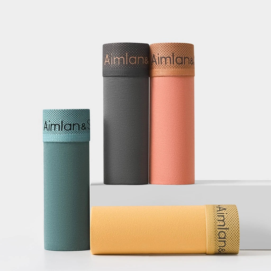 4Pcs Männer Unterwäsche Sportliche Boxer Plus Größe Jugend Boxer Shorts Bequeme Atmungsaktive Flache Hosen männer Quadratische Höschen Slip geschenk