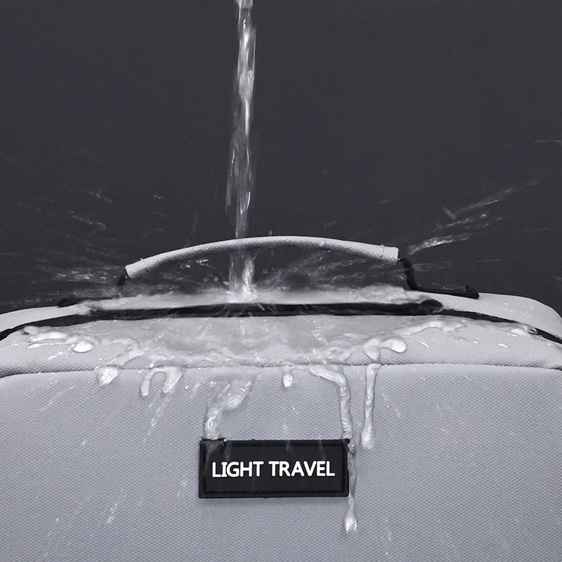 Men's Makeup Bag Waterproof Material Toiletry Bag Large Capacity Cosmetic Organizer, Portable Travel Essential Storage Bag.