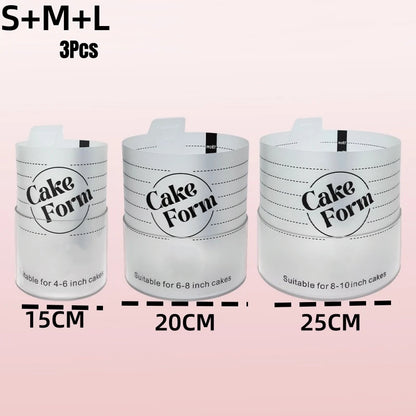 Adjustable Round Cake Ring Mold Retractable Fondant Tools Mousse Cake Ring Acrylic Circle Baking Ring Cake Tools.