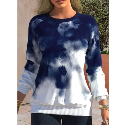 Pullovers Casual Sweatshirts For Women Tie Dyed Tops Autumn Fashion Streetwear y2k Clothes Ropa de Mujer Sudaderas.