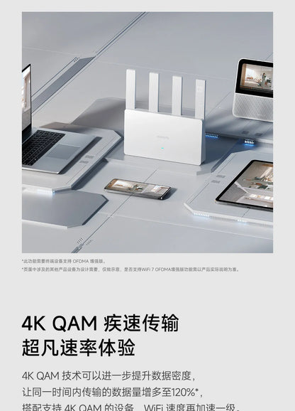 Xiaomi Router BE3600 WiFi 7 Dual-Band Qualcomm quad-core Gaming Acceleration 3570Mbps Dual WAN LAN Mesh Network Repeater VPN.